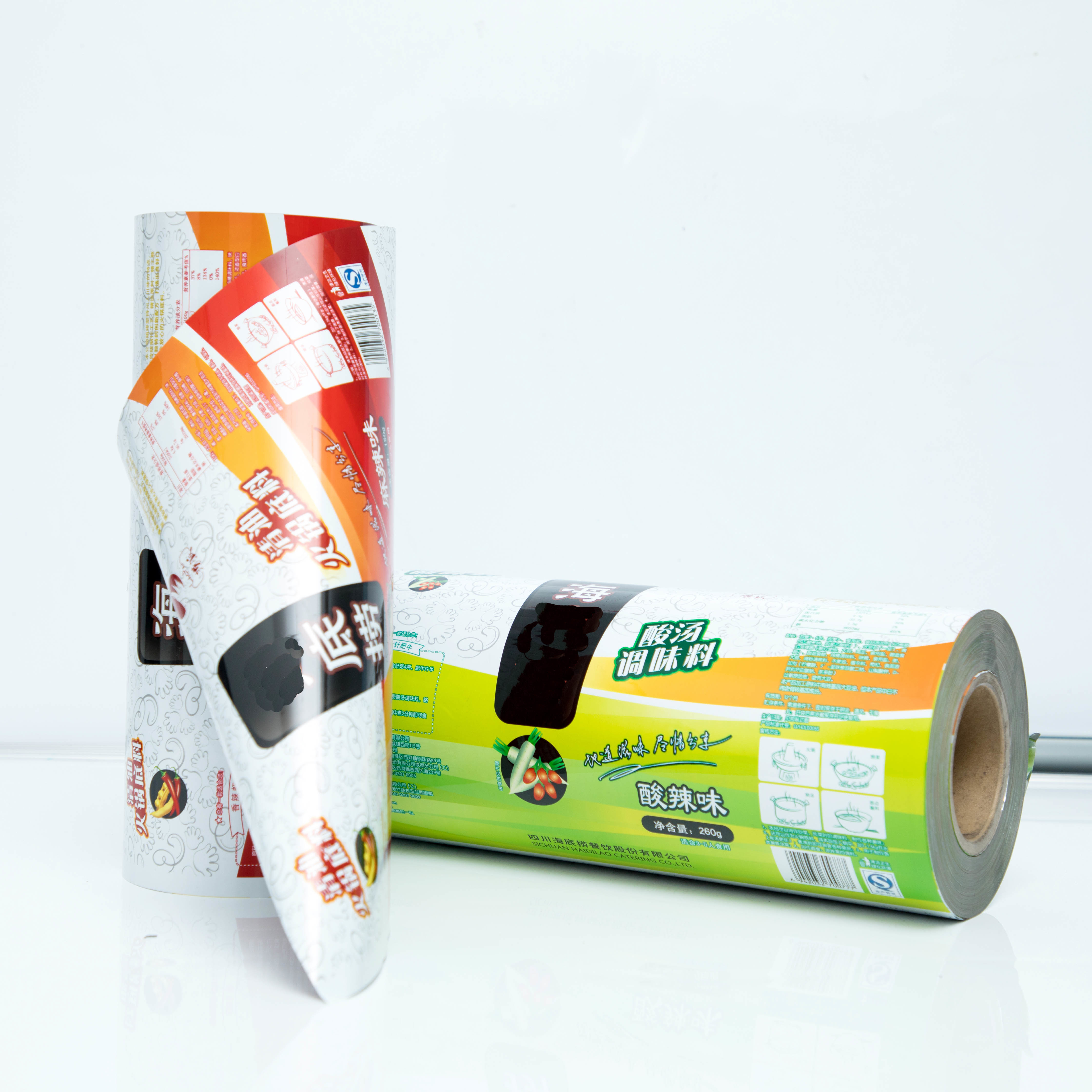 BOPP Snack Packing Pouch Roll Glossy Matte Plastic Roll For Food Packaging