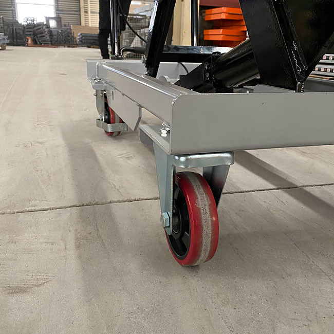 Portable 300kg Hydraulic Scissor Lift Tables Double Scissor Lift Tables Max Height 62.40in
