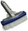 Blue Cleaning Swimming Pool Accessories Stainless Steel Algae Brush With 12cm Handle