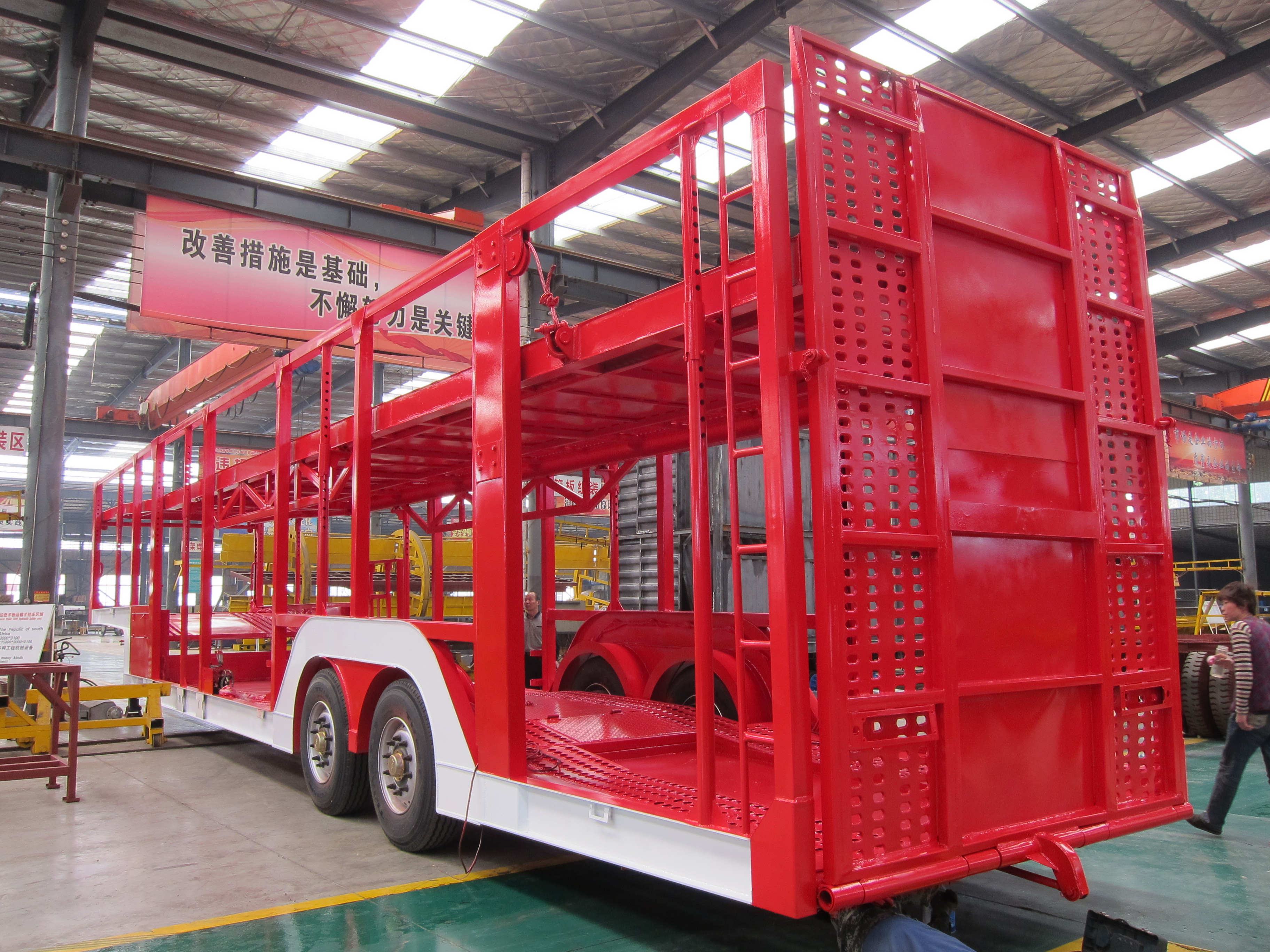 Truck Trailer Manufacture 4 8 10 Cars Carrier Semi Trailer with Max Payload 30000KG