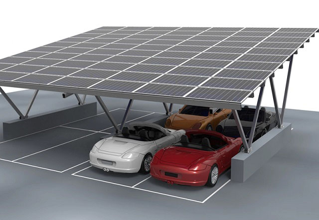 9kw German Solar Carport Easy Install Alu Charging 25 Years Lifespan Direct Supply