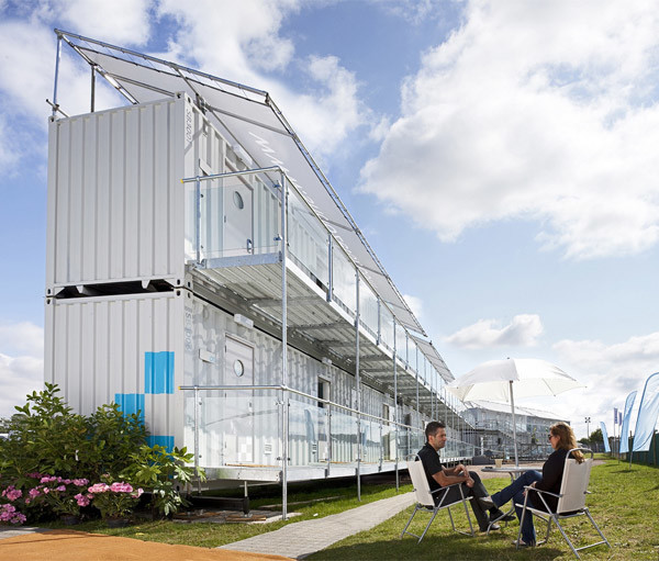 Metal Luxury Shipping Container House / 40 Feet Expandable Container Homes