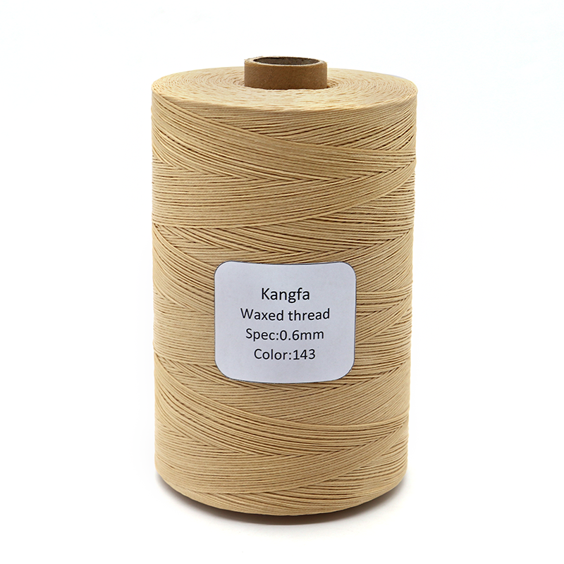 Polyester/ Waxed 150D/16 Color Hand Sewn Flat Wax Thread for Leather Goods Material