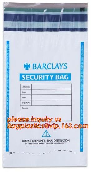 Security plastic bag with adhesive tape for cash, plastic money bag, Security Money Cash Bag For Airport/Bank and police