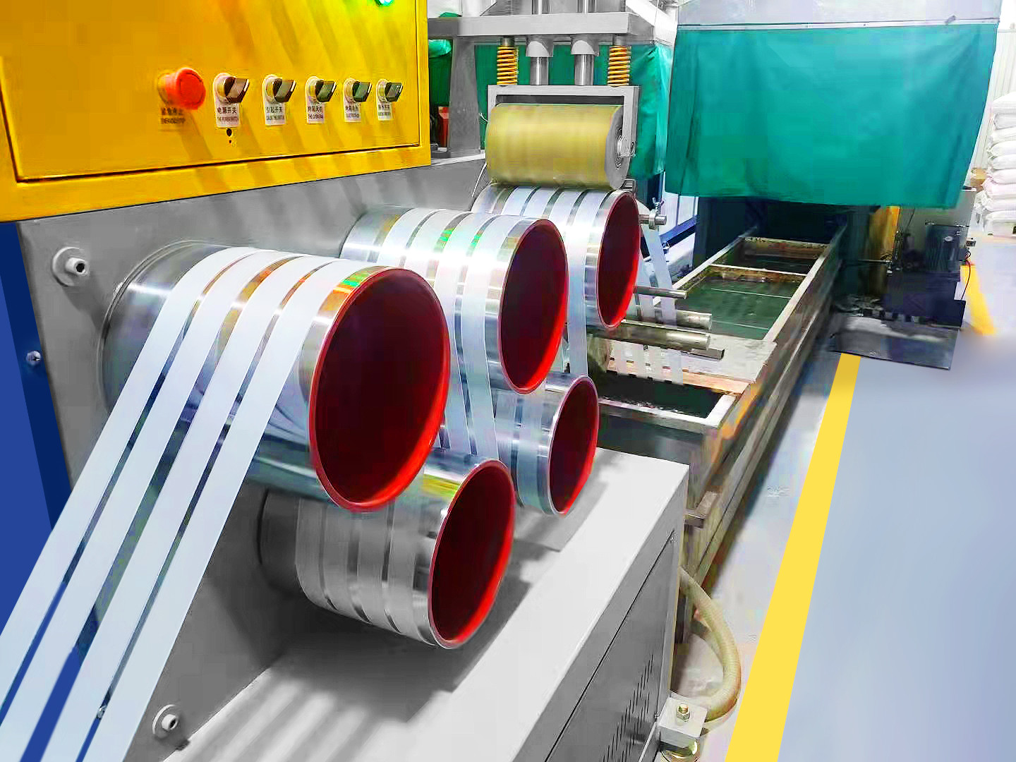PP Strap Making Machine 5-19mm Width 100KW Power Consumption