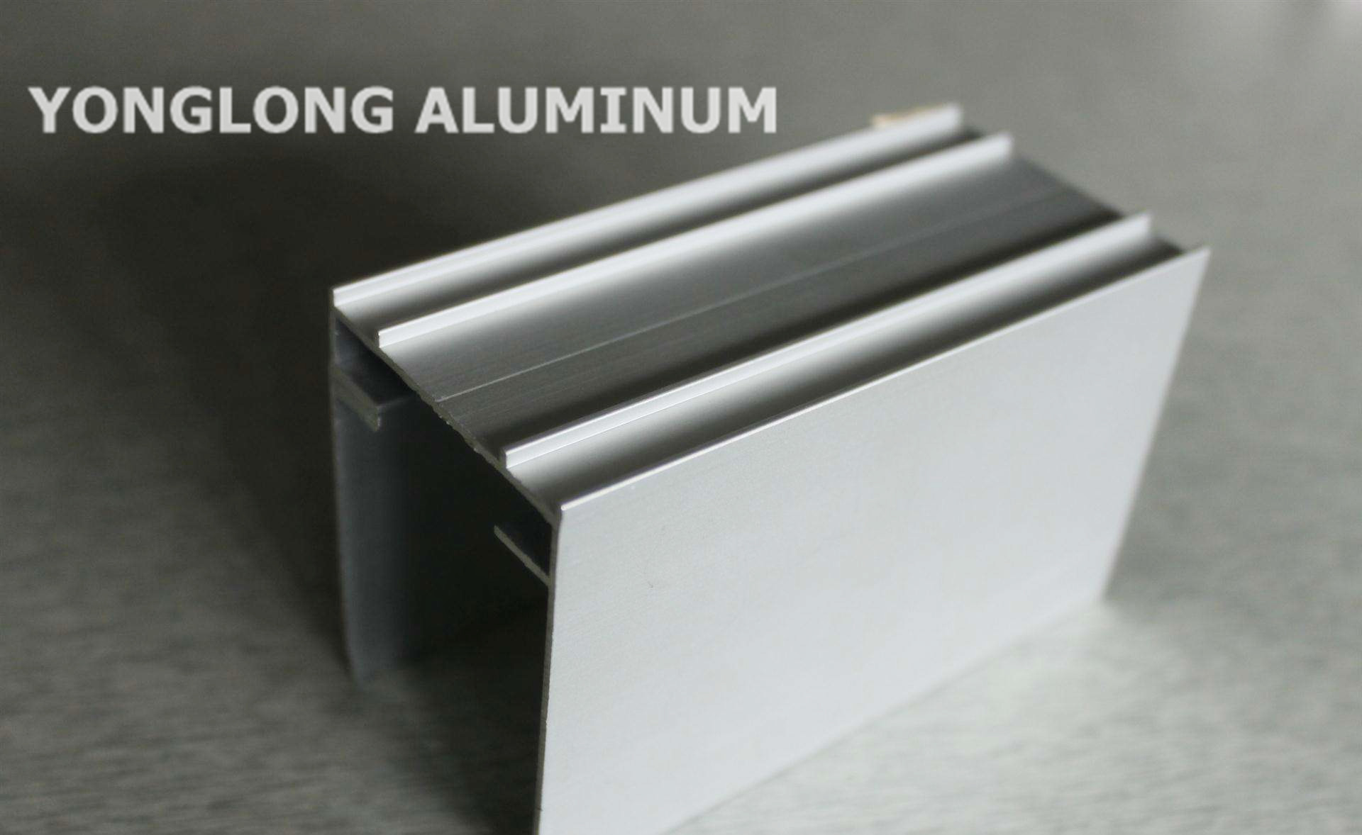 Oxidation 6063 , 6061 Wardrobe Aluminium Profile High Hardness
