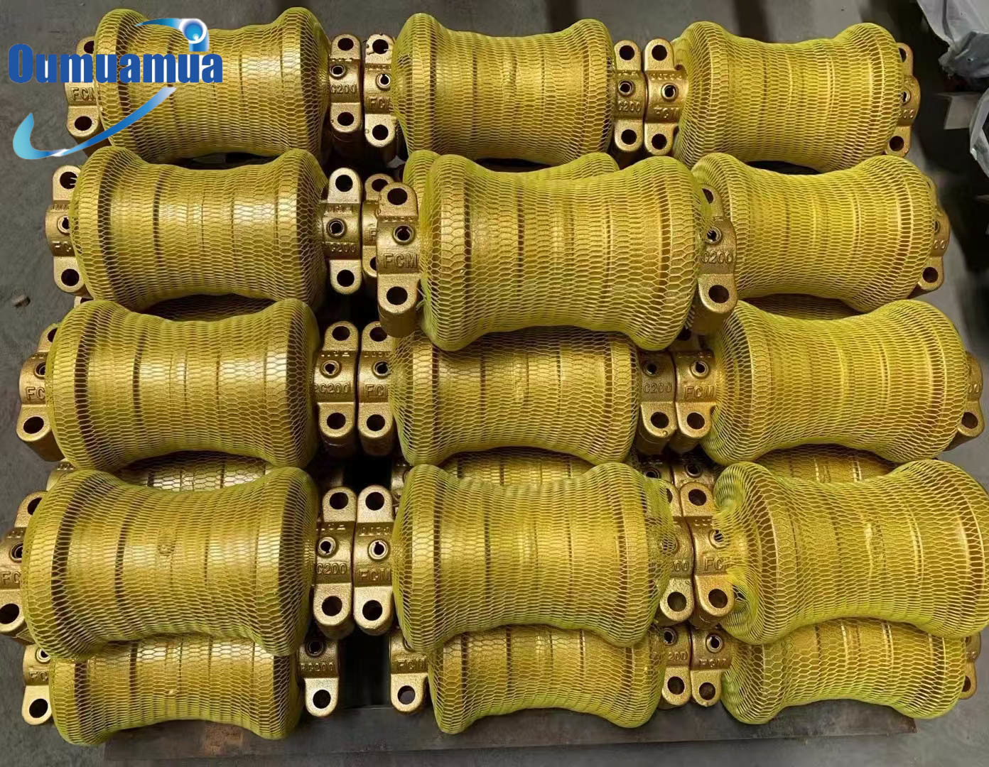 SK200-8 PC200 E320 EC210 D6D D85 Excavator Track Roller Bulldozer Front Idler / Track Roller And Lower Roller