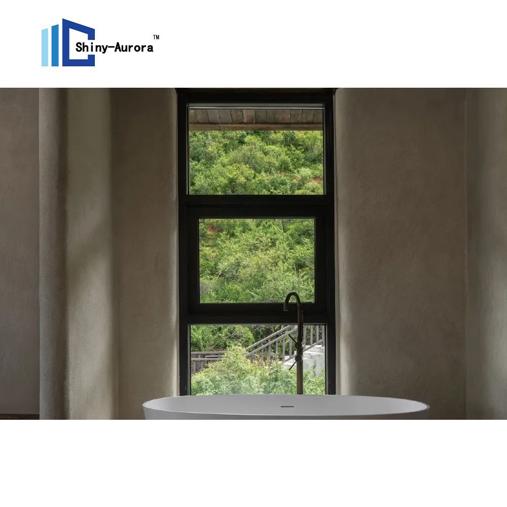 Newest Design Bottom Awning Aluminum Window German Hardware House Windows Aluminum Push out Flip up Awning Window for Balcony