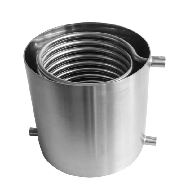 Forged Water Tank Coaxial Heat Exchanger For Heat Transfer Cooling