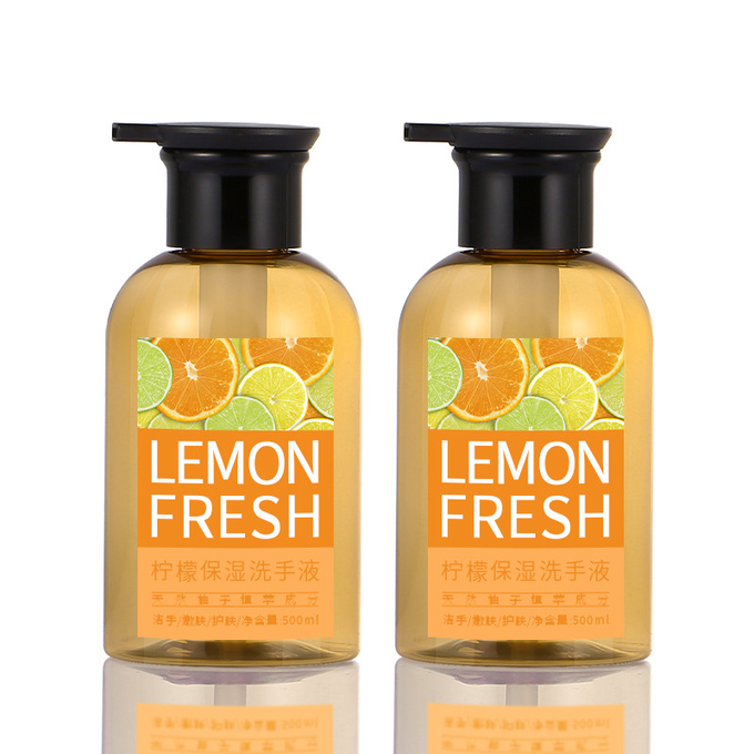 500ml Lotion Pump Bottles 67mm Width Amber Color Multi Usage
