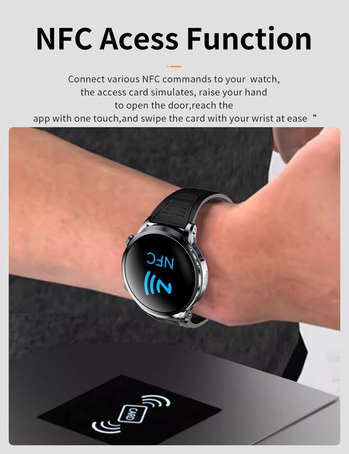 H18 Sim Card Smart Watch 1.85 Inch Screen Magnetic Charging Smart Watch With Gps And Wifi
