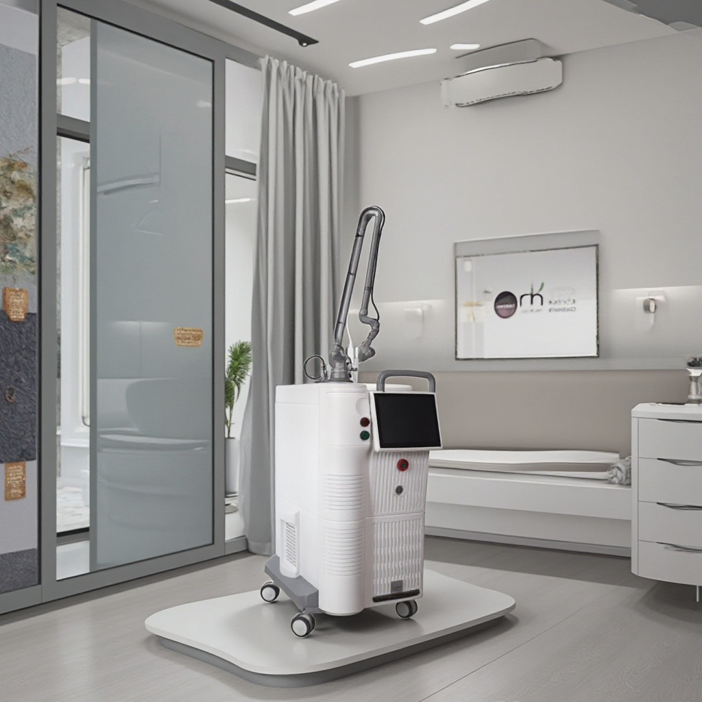 60W Ractional Co2 Laser Beauty Machine 220V Fractional Laser Resurfacing Machine Stationary