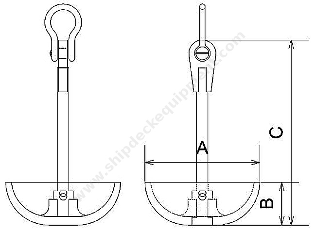 Mushroom Mooring Anchor for Small Craft and Buoys | Cast Iron or Cast Steel, 50–500 kg
