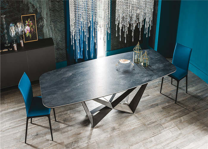 Home / Restaurant Using Custom Made Furniture , Marble Top Dining Table
