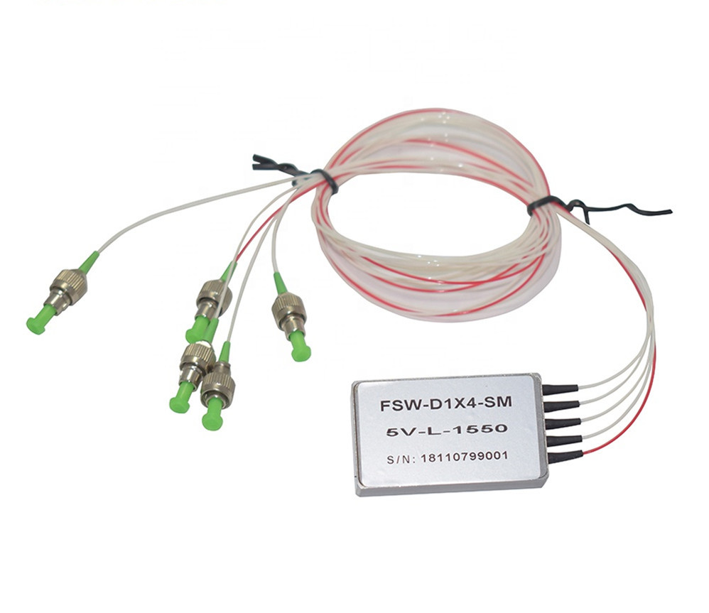 5V Latching Control 1x4 1x8 Mechanical Fiber Optic Switch