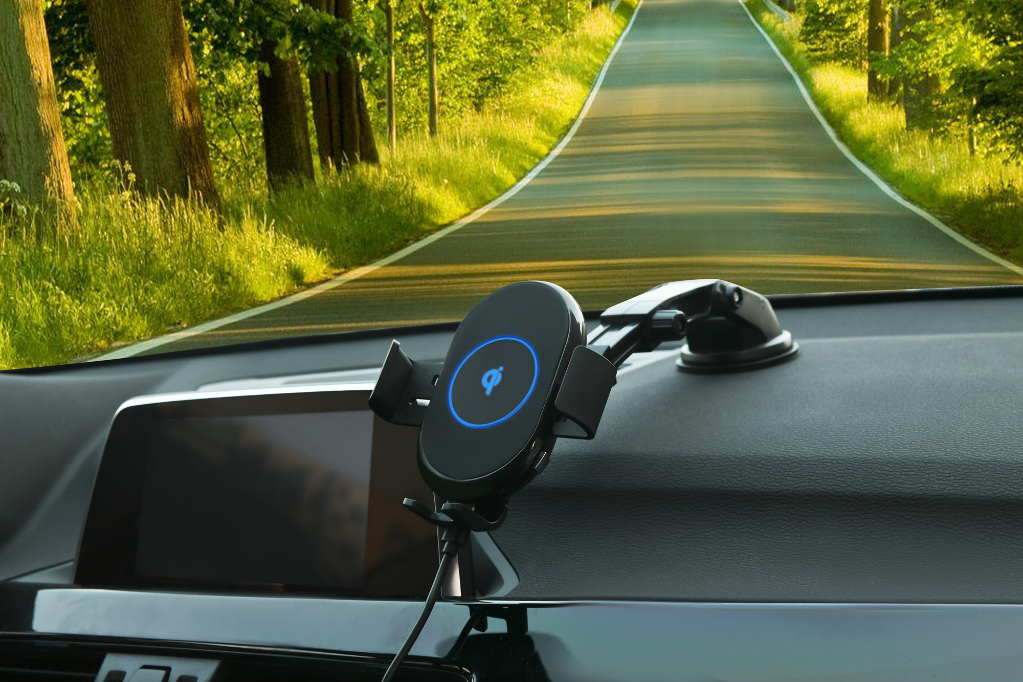 Automatic Clamping Wireless Car Charger For Iphone & Android