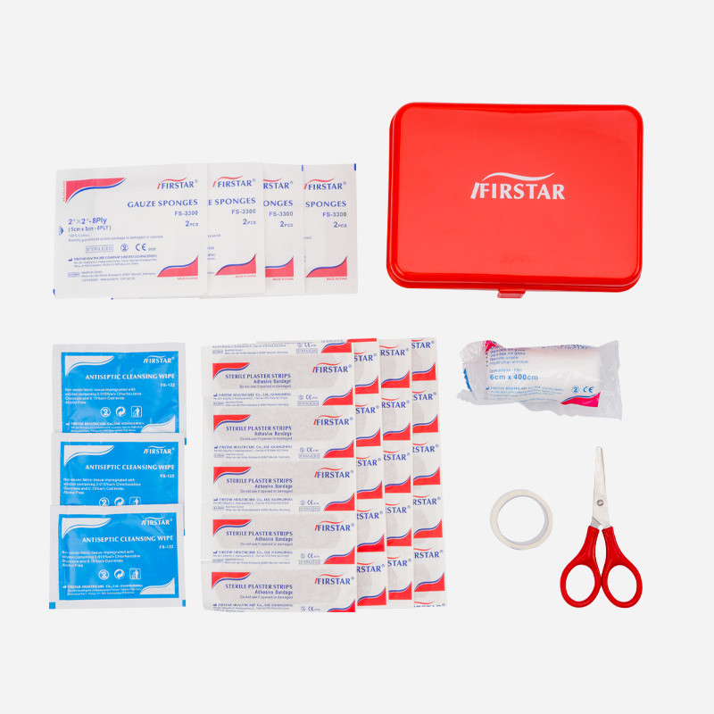 Small Travel First Aid Kits For Basic Hiking Green Blue Color