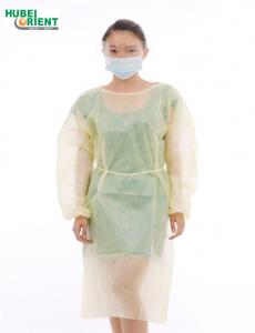Buy cheap Nonwoven Insolation Gown Disposable Elastic Wrist Isolation Gown For Hospital product