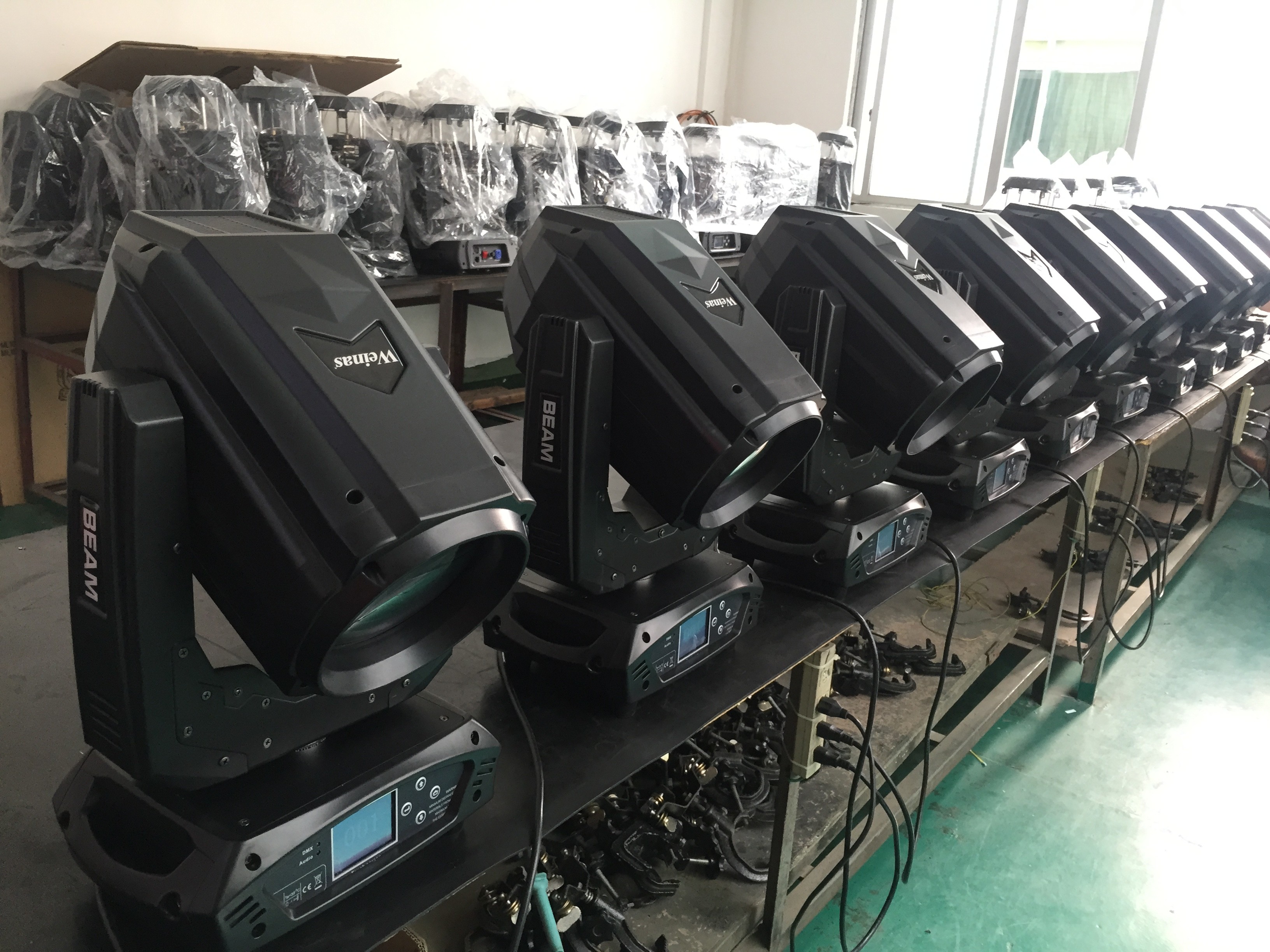 260W Beam Spot Moving Head / Moving Stage Lights 7 Color Effect Two Prisms