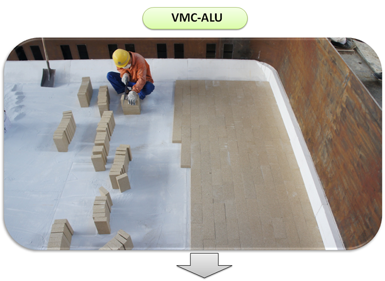 Metallurgy Ladle Vermiculite Refractory Panel 416x101x10mm Practical