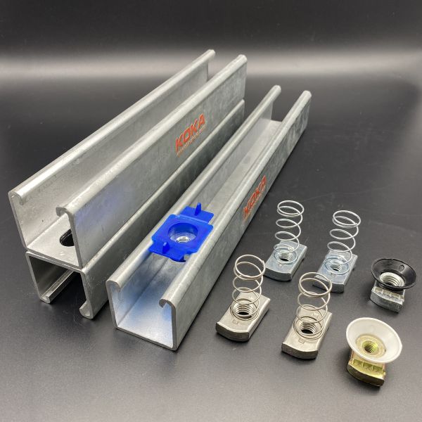 Galvanized Steel 100x100x3mm Slotted Square Channel