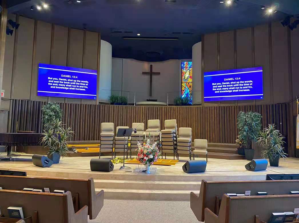 P3 P4 P5 P6 Lightweight Indoor Led Display Screen For Stage