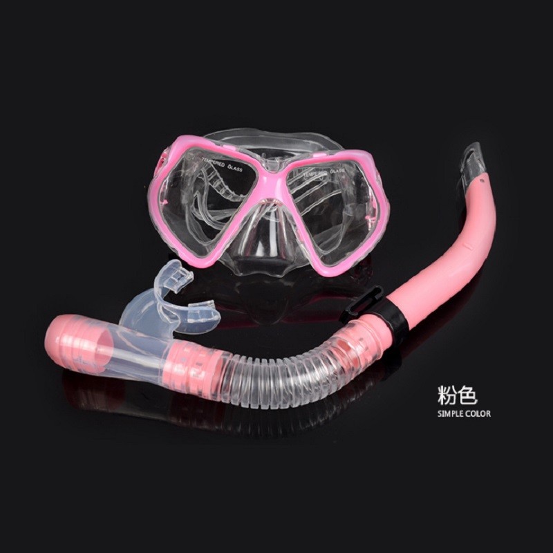 blue Super cheap Rubber mask diving mirror snorkeling equipment Diving mirror and snorkel