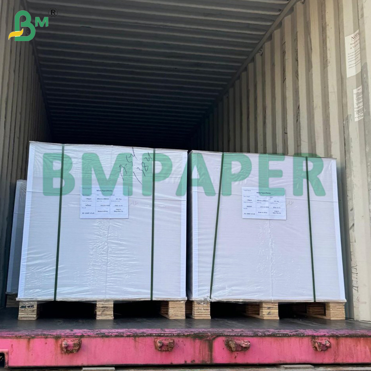 C1S Chromo Paper One Side Glossy Coated 70gsm For Label Printing