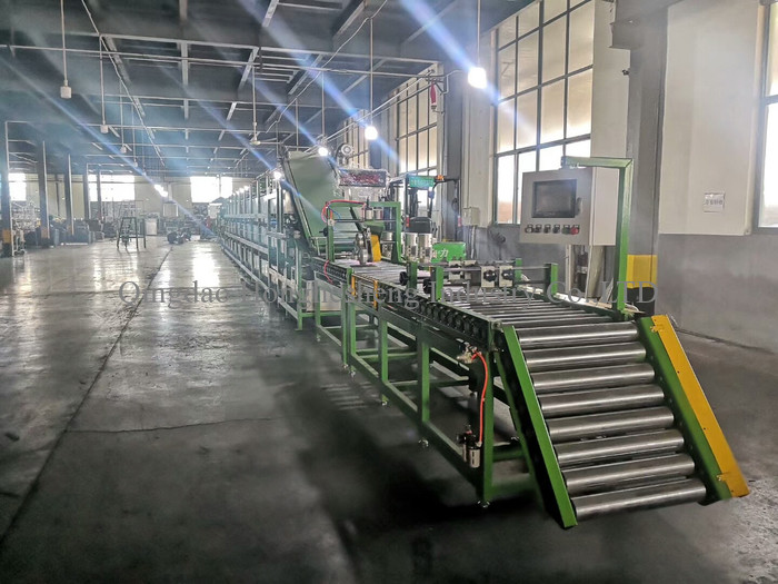 23.3KW 650mm Width Tyre Tube Making Machine Tire Tread Cooling Line
