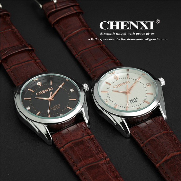 Men Fashion Watches Bright Fashion Jewelry Wholesale Price CHENXI Branding Leather Watches