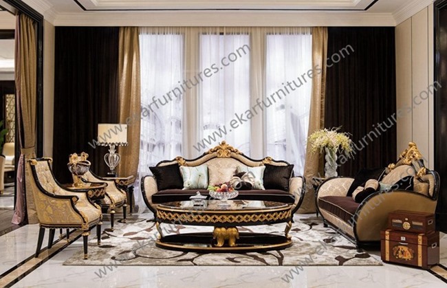 Luxury Hotel Room Furniture Modern Design Leather Sofa TI-006