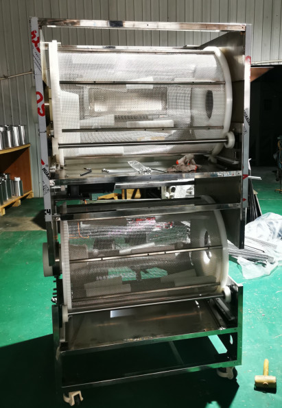 Double Deck Two Layer Encapsulation Tumbler Dryer Stand Alone For Softgel Capsules Drying