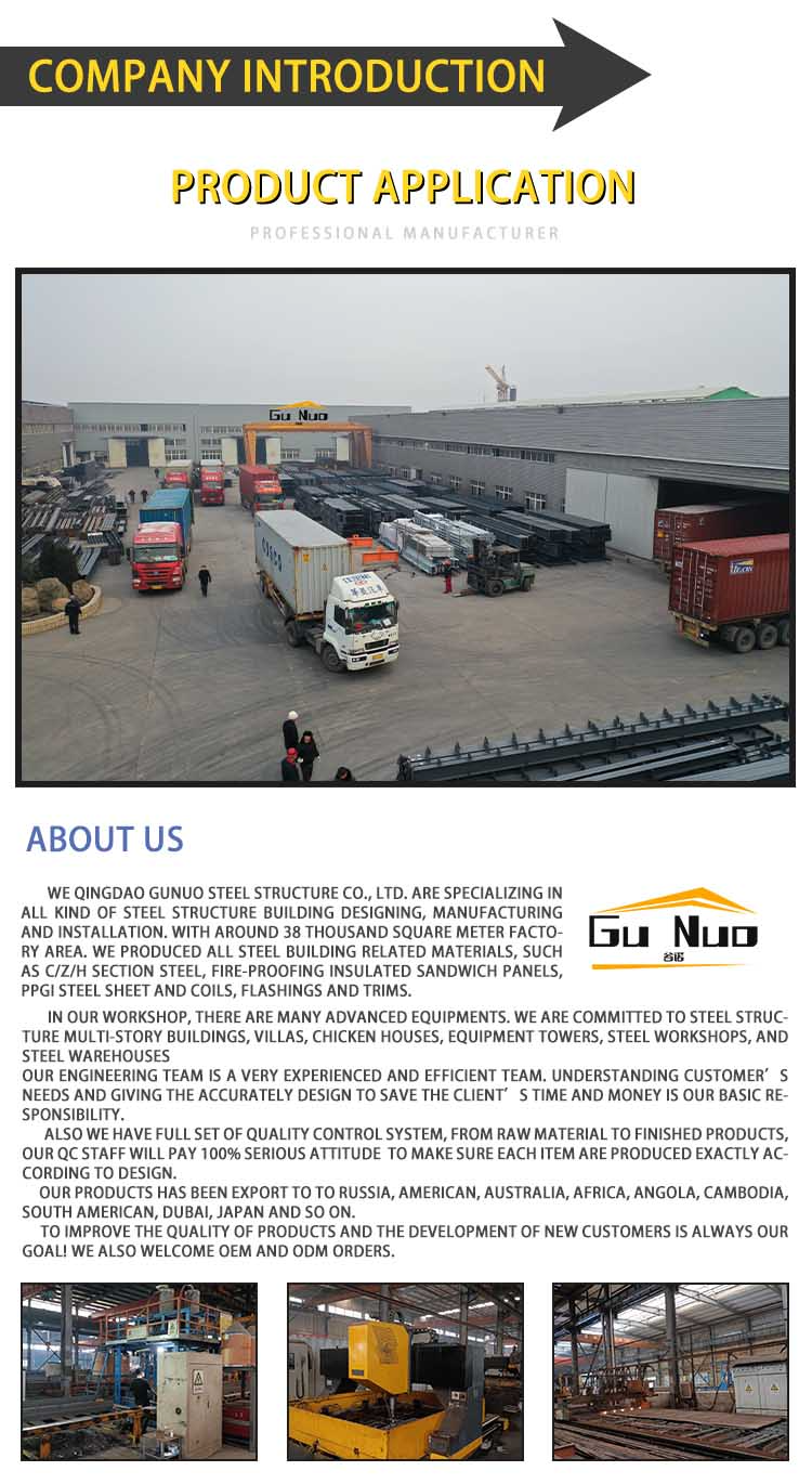 Corrosion Resistant Fabricated Steel Structure Building