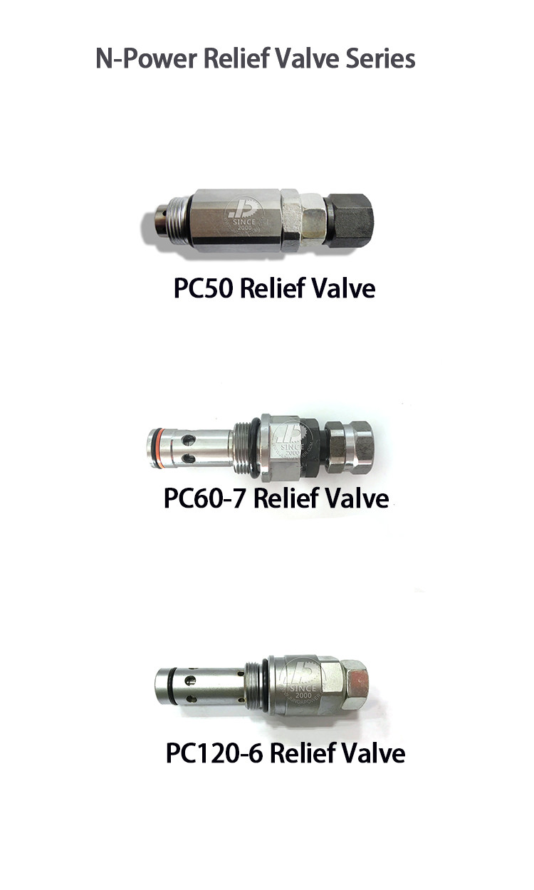 PC50 PC60-7 PC120-6 Komatsu Engine Relief Valve