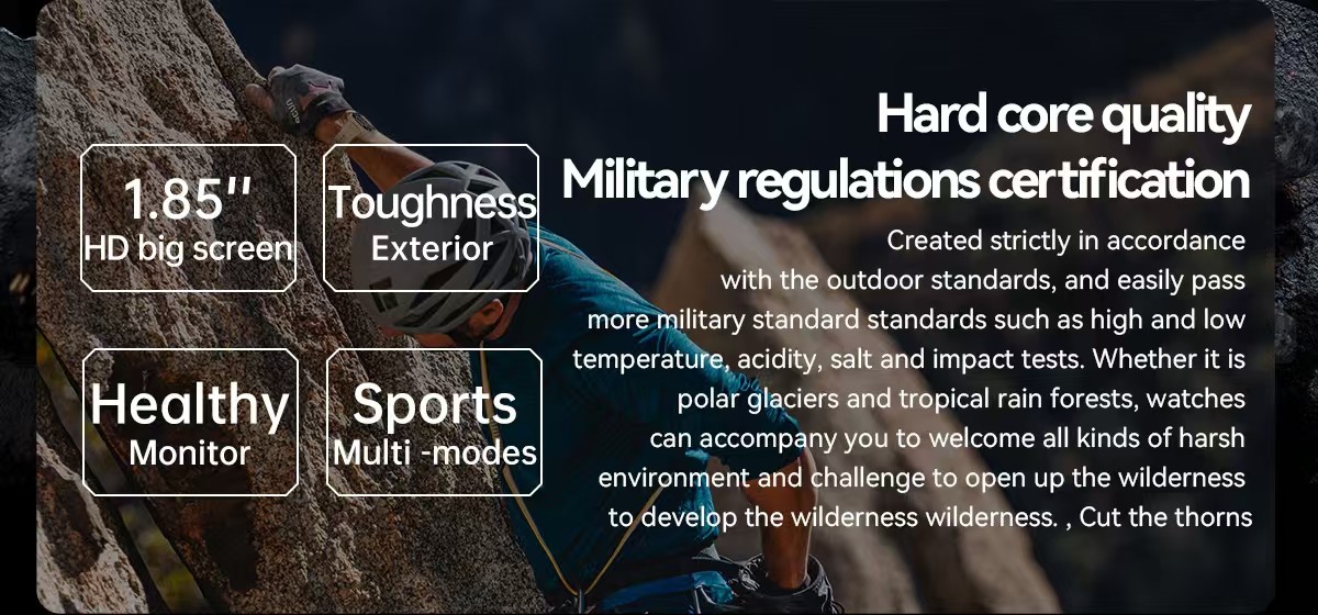 MK66 Men Smart Watch Outdoor Sport Fitness Tracker With BT Call 400mAh Big Battery