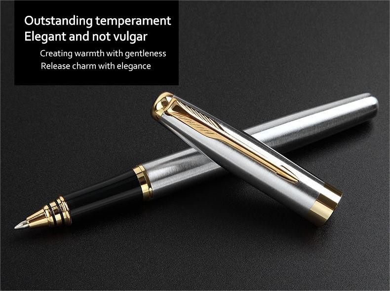 Stainless Steel Signature Neutral Pen Business Metal Roller Pen 0.7mm