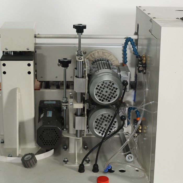 Small Straight Edge Banding Trimming Machine 3.55kw Edge Polishing Machine