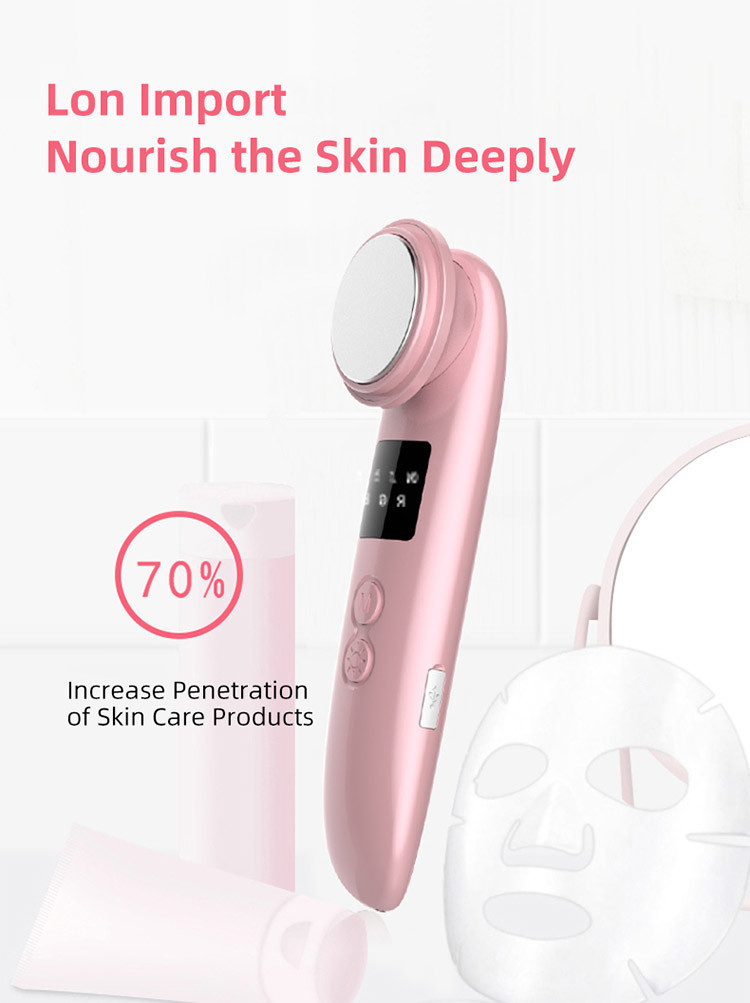 ROHS Ultrasonic 3W 450mAh Skin Tightening RF EMS LED Beauty Device