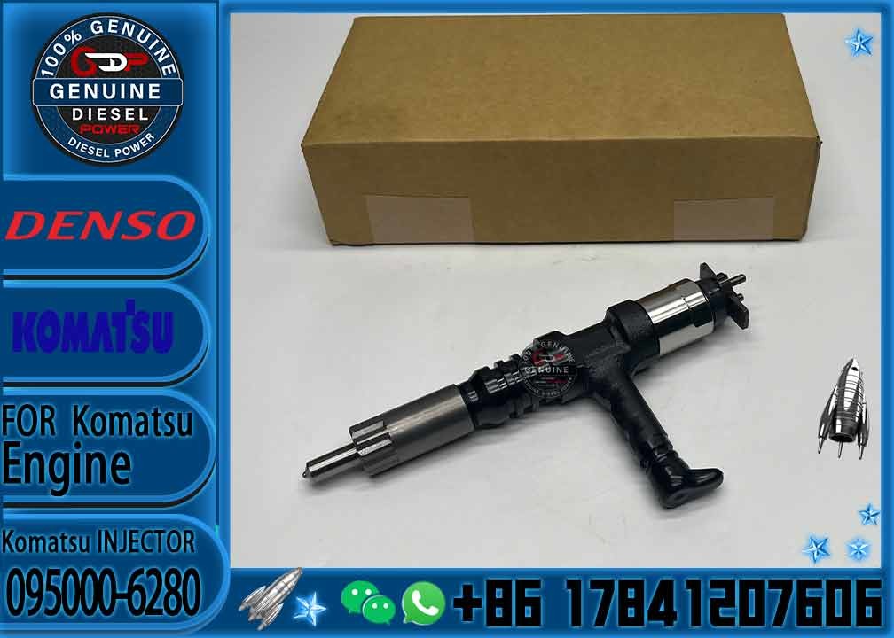 Huida Excavator 12V140E-3 Engine Fuel Injector 095000-6280 6219-11-3100 with Stock Available