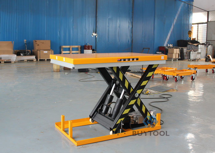 36x36 Turntable Top Electric Stationary Lift Table 1000kg 4 000lb Capacity For Warehouse