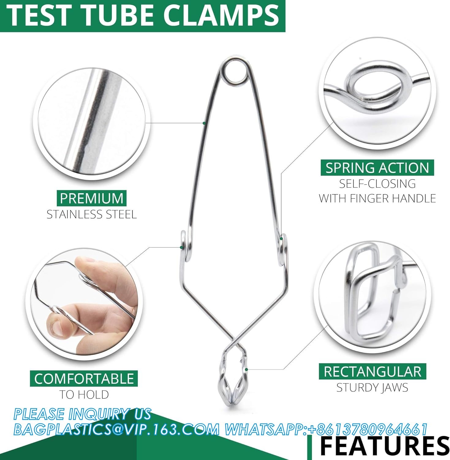 Labwares Essential Lab Tools Starter Pack - Crucible Beaker Tongs Lab Spatula Scoop Spoon Test Tube Clamps Sterilizer