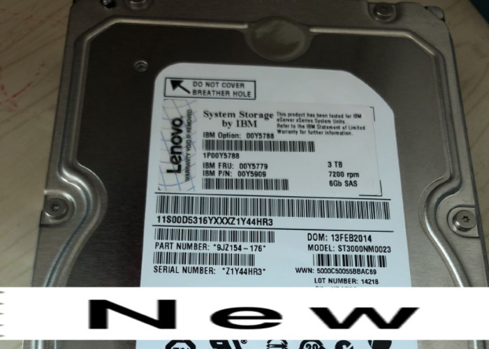 IBM Hard Disk AC31 00Y5779 00NC639 3TB 3.5inch 7.2K 6G SAS V5000 G1