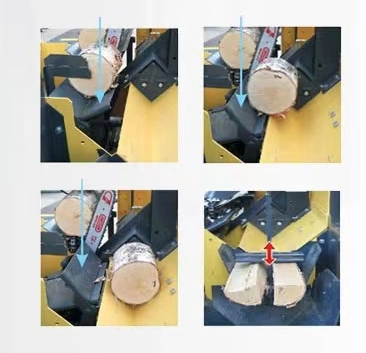 JieRui Forestry Machinery Skid Steer Log Splitter Firewood Processor for Woodworking