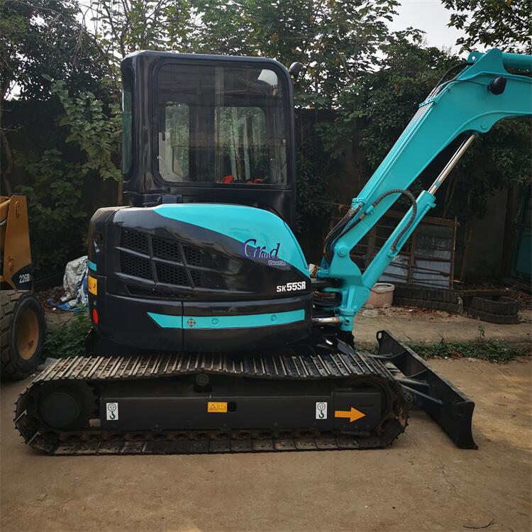 SK55SR Crawler Excavator Kobelco 5ton Mini Digger with Rubber Track Shoes in Shanghai