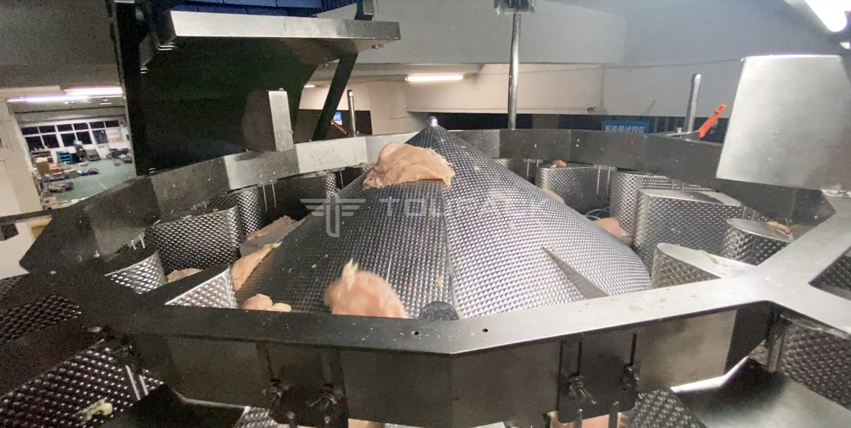 1.2L Automatic Combination Scale Weigher Filling Meat Poultry Wings Packaging Machine