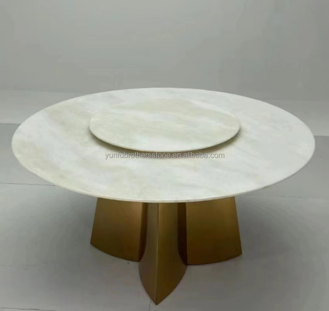 Modern Royal White Onyx Honed Marble Sheet Cut-to-Size Graphic Design Solution for Wall Panel and Dining Table Set