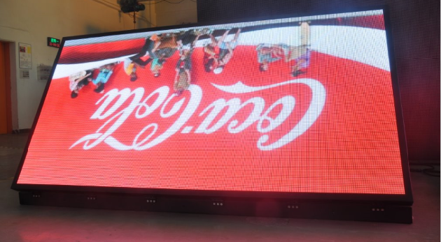 5mm Pixel Pitch Cold Rolled Iron Cabinet P5 Outdoor Double Sided LED Advertising Sign