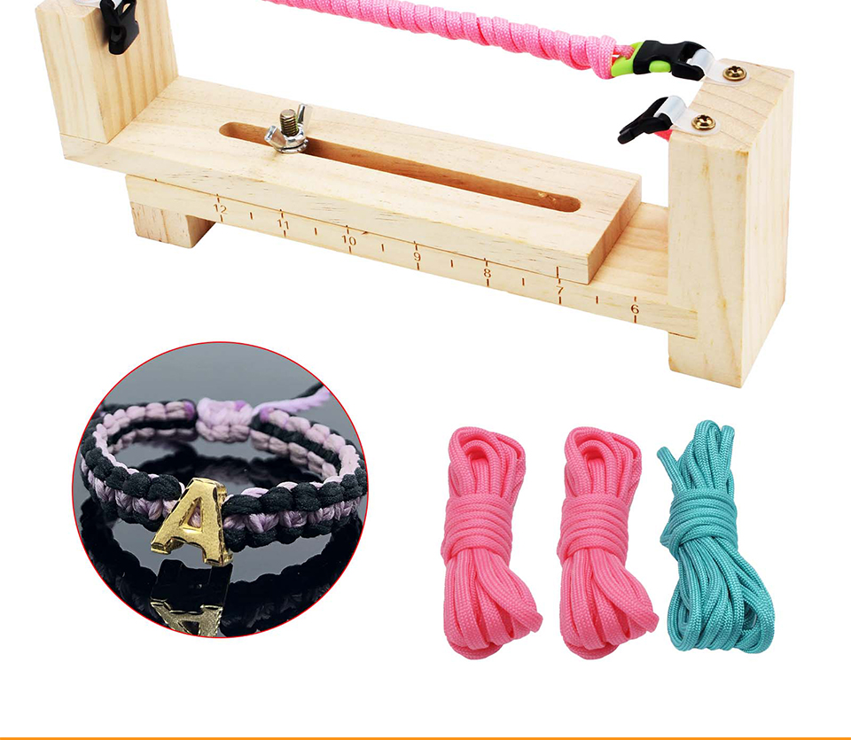 Adjustable Length Handmade Jewelry Tools Paracord Jig Bracelet Maker