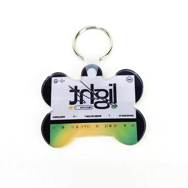 Custom Blank Sublimation Acrylic Keychain For Sublimation Printing