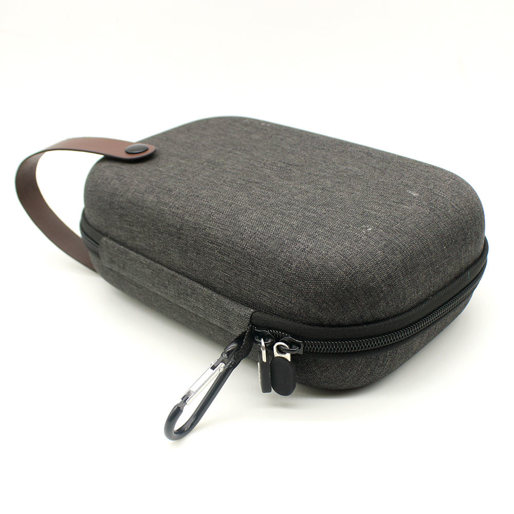 Dual zippers Electronics Travel Organizer Bag , EVA Travel Gadget Case